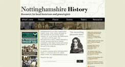 Desktop Screenshot of nottshistory.org.uk