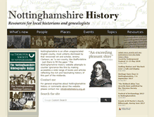 Tablet Screenshot of nottshistory.org.uk